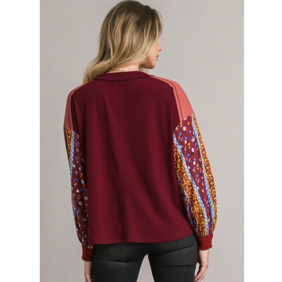 "The Maribelle" Floral Print Long Sleeve Top - Picture 3 of 3